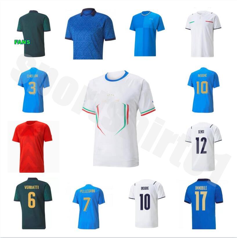 

22 23 BONUCCI home soccer Jersey 2022 2023 ItalyS home INSIGNE Italia VERRATTI CHIELLINI CHIESA BARELLA FOOTBALL SHIRTS men  set uniform Polo kit, 22/23;home