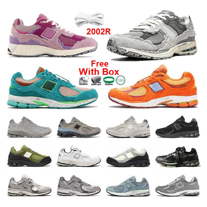 

2002R Protection Pack Rain Cloud Running Shoes Men Women Shoe Peace Be the Journey With Box Sneakers Trainers Sports Obsidian Stealth Outdoor, Color-24