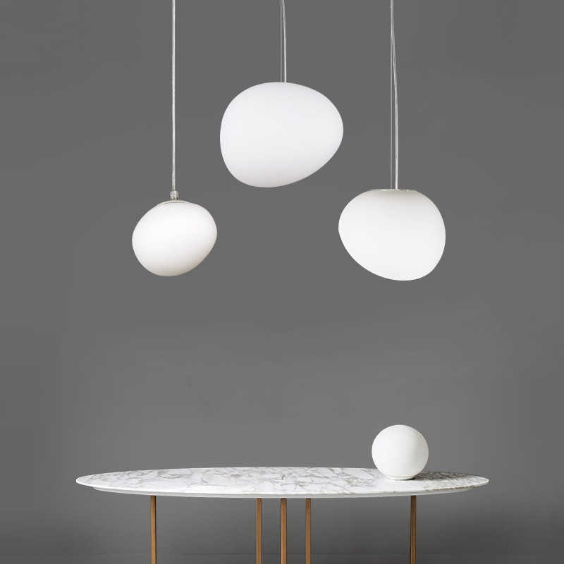Pendant Lamps Modern Pendant Lights foscarini gregg pendant lamps round globe Glass Ceiling Hanglamp for living room Bedside lamp suspension G230-image-869223631