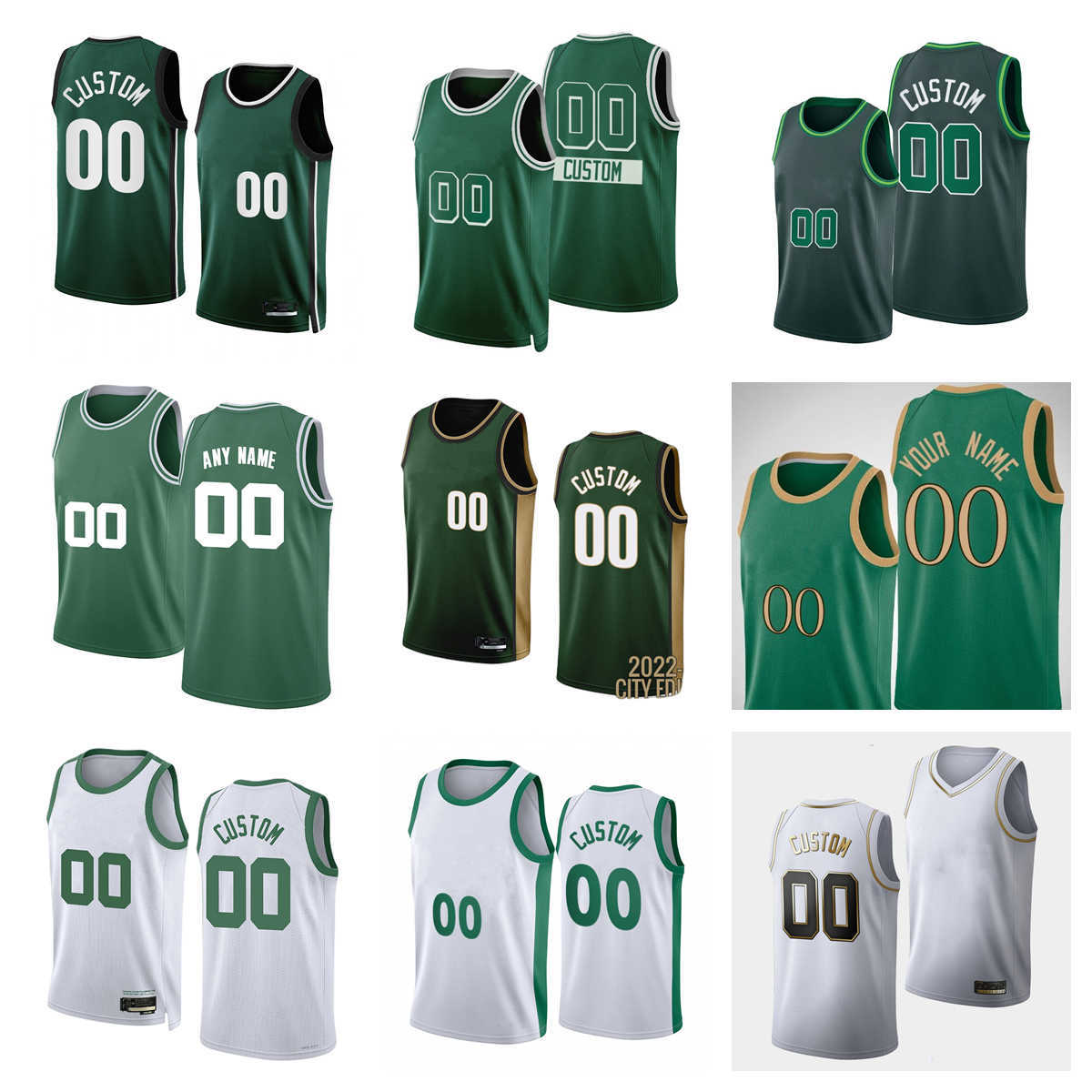 

Custom Printed 2022-23 Boston''Celtics''New Basketball Jerseys Tatum Horford Brown Brogdon White Smart Williams Pritchard Hauser Kornet Griffin Davison Vonleh