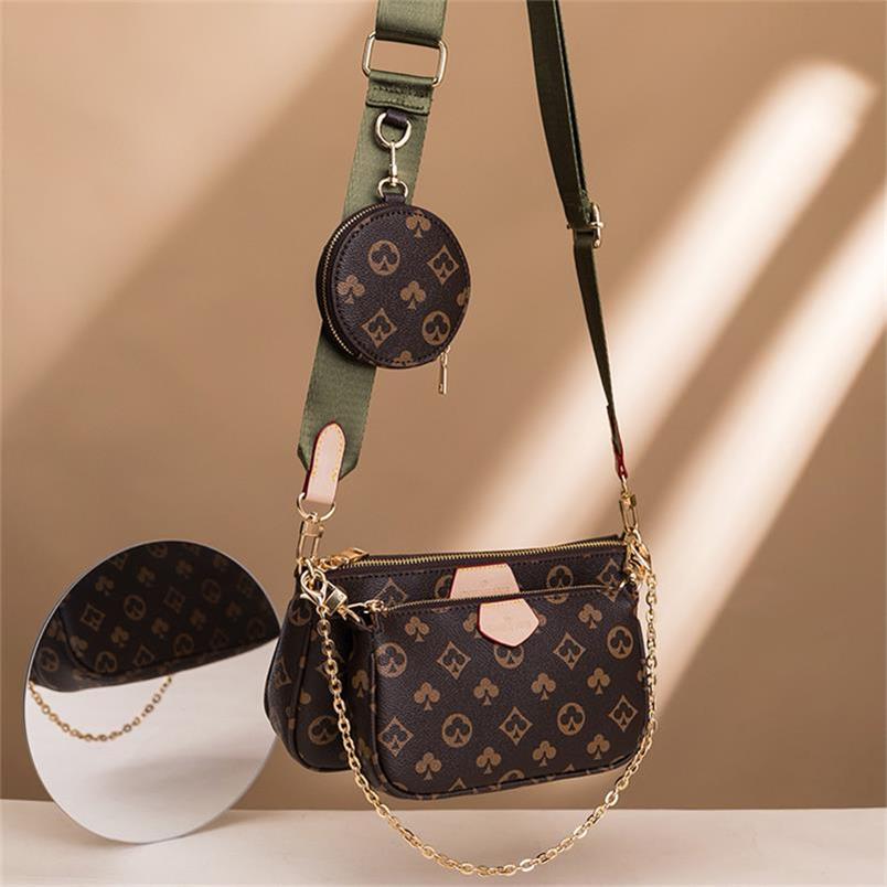 

Women Bag Handbag woman Original Box Date code Purse clutch shoulder messenger cross body serial number three in one flowe Bag M44840, Invoice