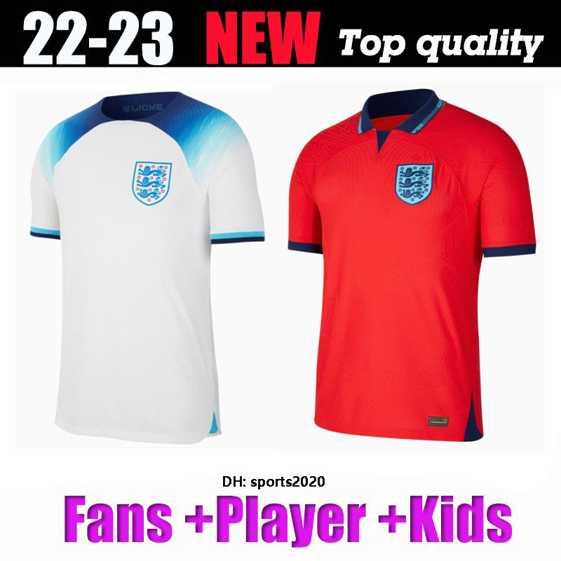 

Players Fans World Cup soccer jersey 2022 2023 ENGlANDs BELLINGHAM RICE national team SAKA MAGUIRE MOUNT GREALISH STERLING FODEN KANE football men kids shirts, World away 2022+2022