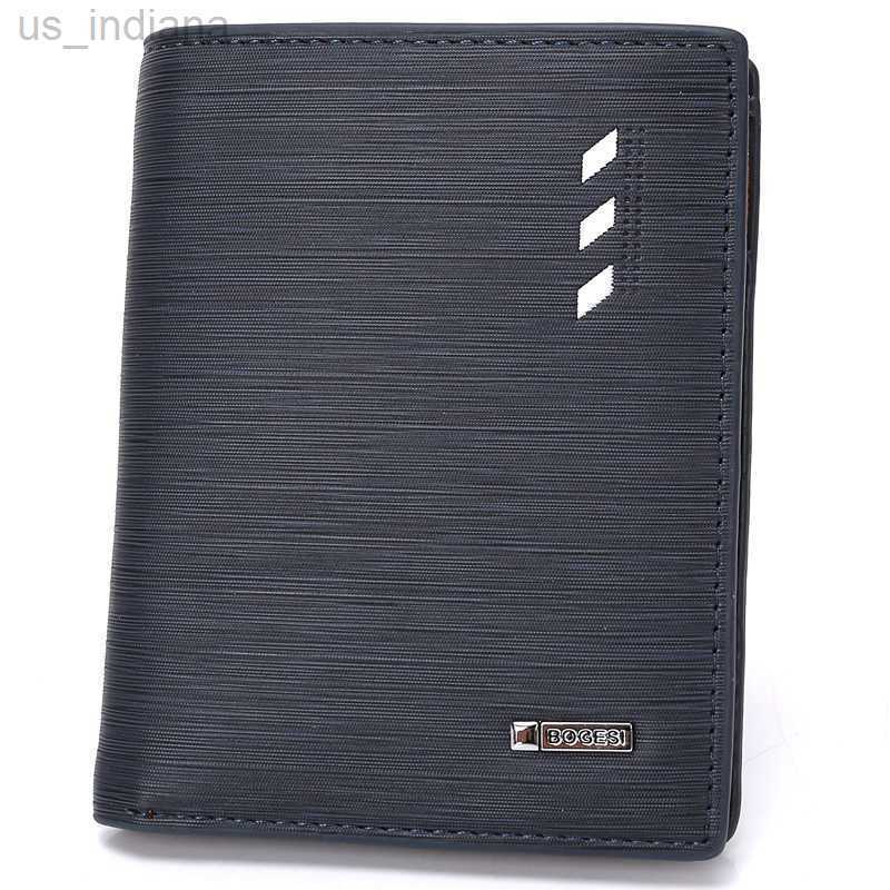 Portefeuilles Hommes de luxe affaires en cuir PU portefeuille portefeuille marque court mince hommes sacs à main argent mince Hombre Billetera Po