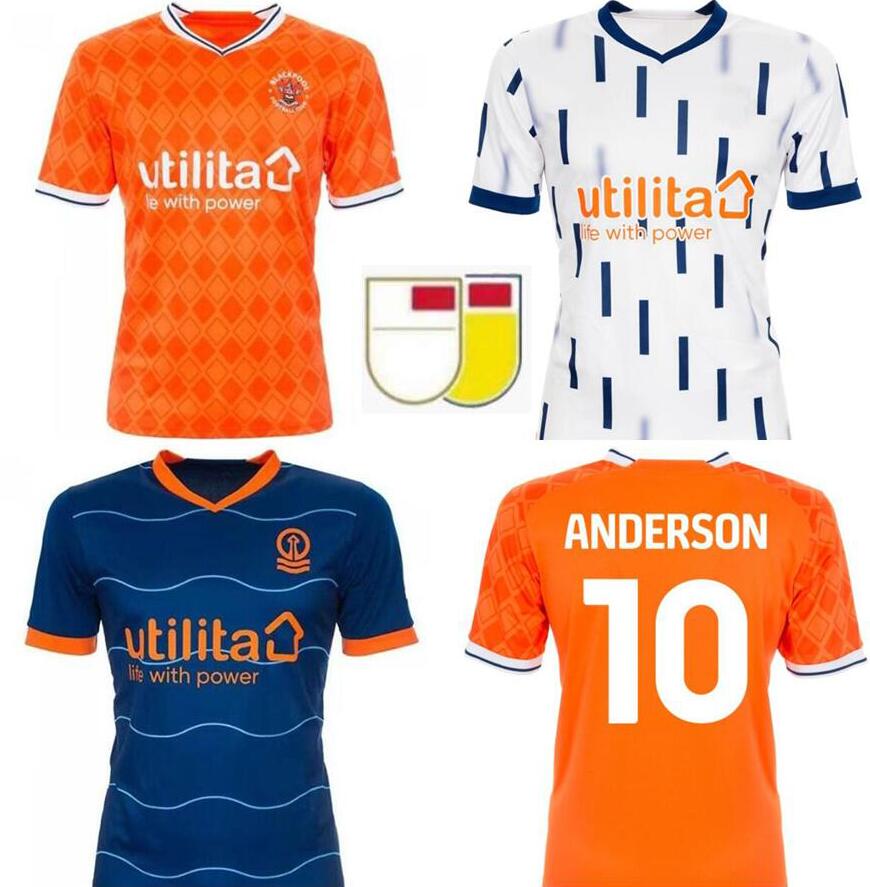 

22 23 Blackpool Soccer Jerseys YATES FIORINI Home away DALE CONNOLLY GABRIEL Football Shirt CORBEANU HAMILTON KEOGH ANDERSONE BOWLER, 22/23 home +patch