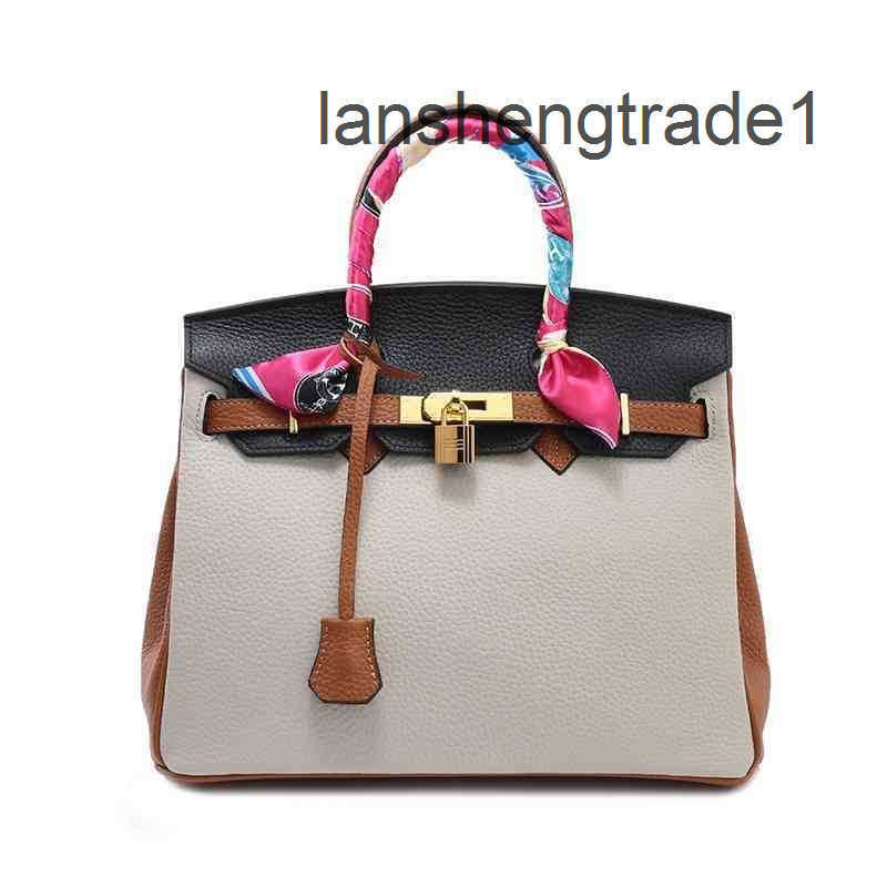 

Designer Luxurys High Quality Bag Hemes Cowhide Berkin For Womens Handmade Wallet Fashion Letters H Togo Handbags Kely Purse Leather Black 25 35 The Totes Bags 3ZGM, Beige