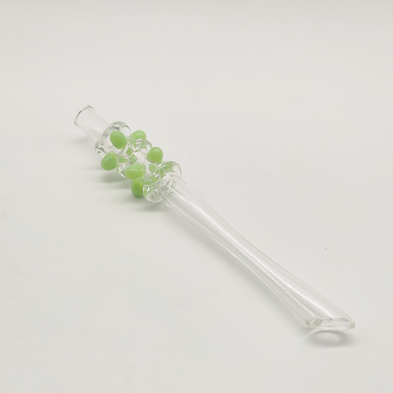 

DPGHS073 6inch glass dry herb smoking accessories straw collector