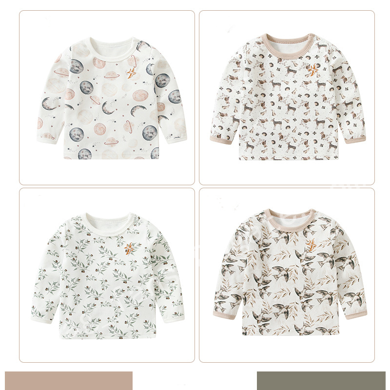 Des chemises à manches longues pour enfants Tops Imprimer des sweat-shirts pour les vêtements pour enfants d'hiver printemps d'automne