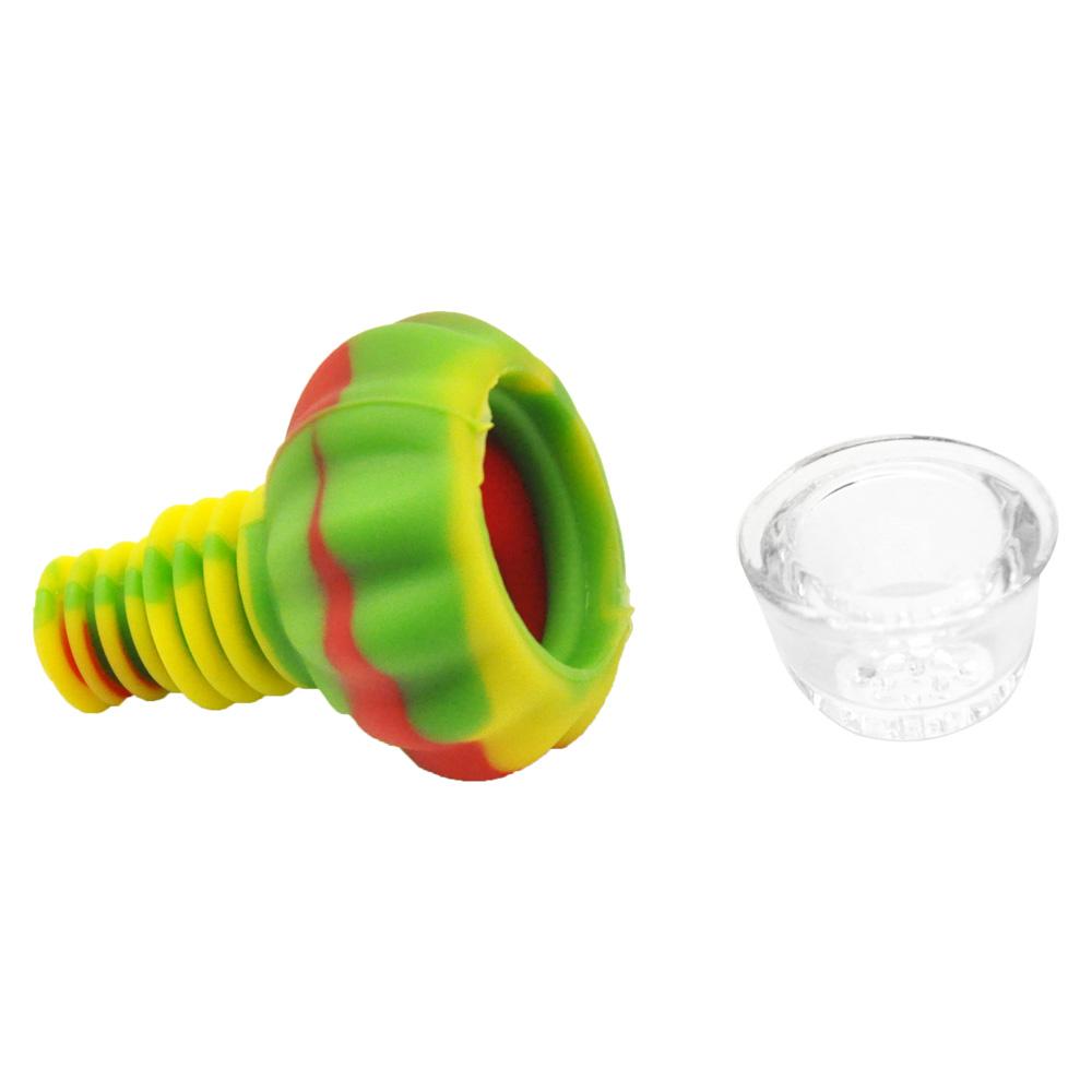 

silicone pipe bowl smoke accessory tobacco pipes Camouflage Bowl Bubble For Water Pipes bong dab rig