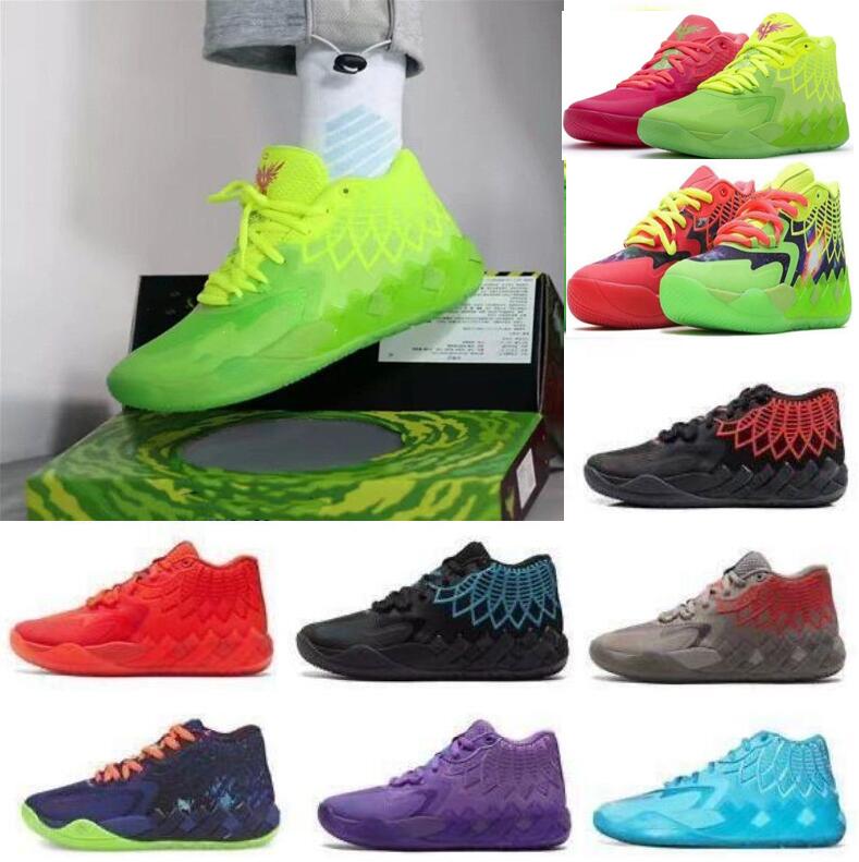 

Buy LaMelo Ball MB1 Rick Morty kids Basketball Shoes store men women Queen City Black Red Grey Sport Shoe Trainner Sneakers, Please select the size according to the