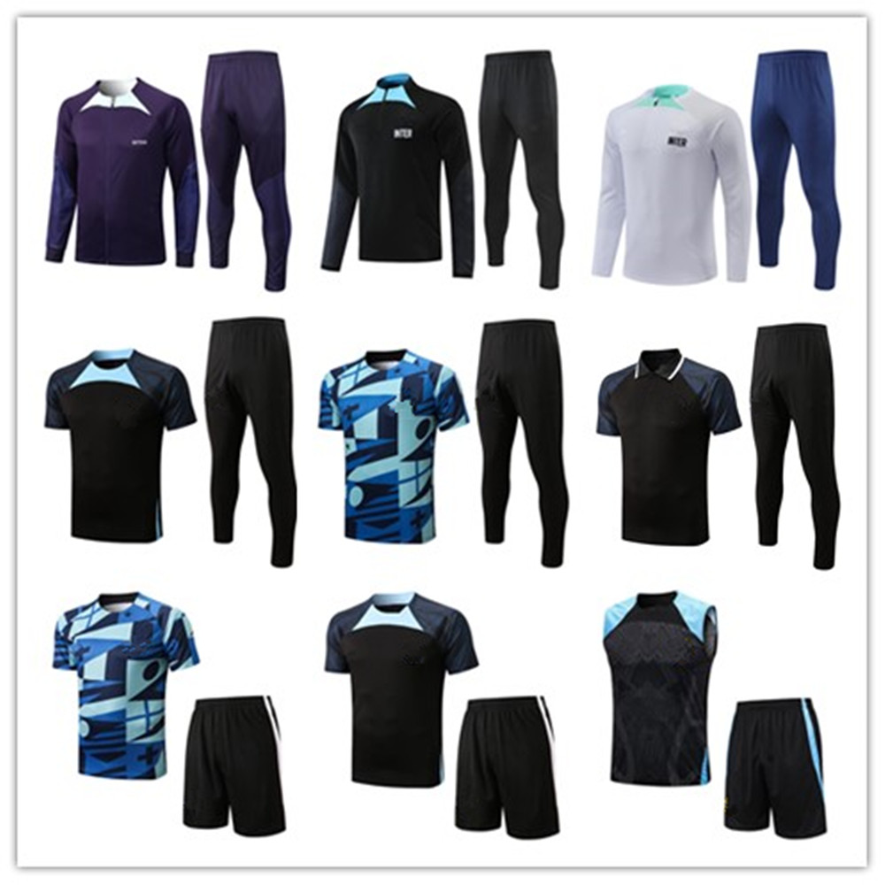 

2022 2023 MILAN football tracksuit LAUTARO Soccer Jerseys CORREA DZEKO BARELLA 22/23 POLO Survetement LUKAKU training suit BROZOVIC Inter MilanS jacket set