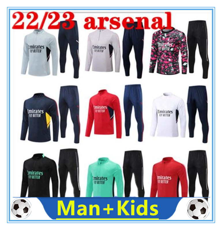 

2022 2023 arsen PEPE SAKA Pink soccer jerseys tracksuit Gunners training suit ODEGAARD THOMAS TIERNEY SMITH ROWE22 23 Transport Men Kids kit, 22/23 fans2