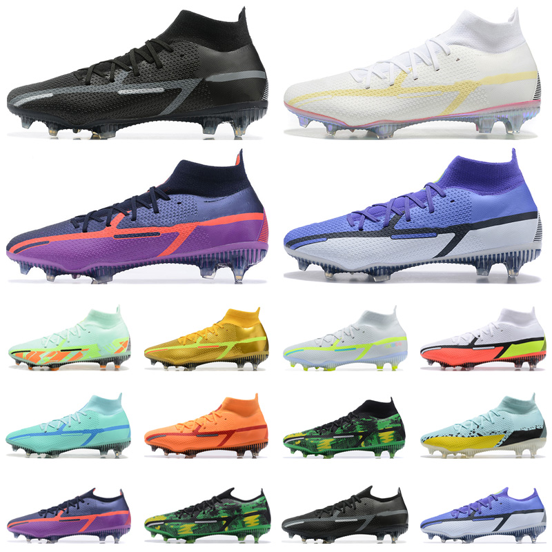 

OG Soccer Shoes Phantom GT2 Elite Df Fg Black Metallic Gold Vivid Purple Ghost Green Golden Men Outdoor Football Sneakers Mens Trainers, Vivid purple high