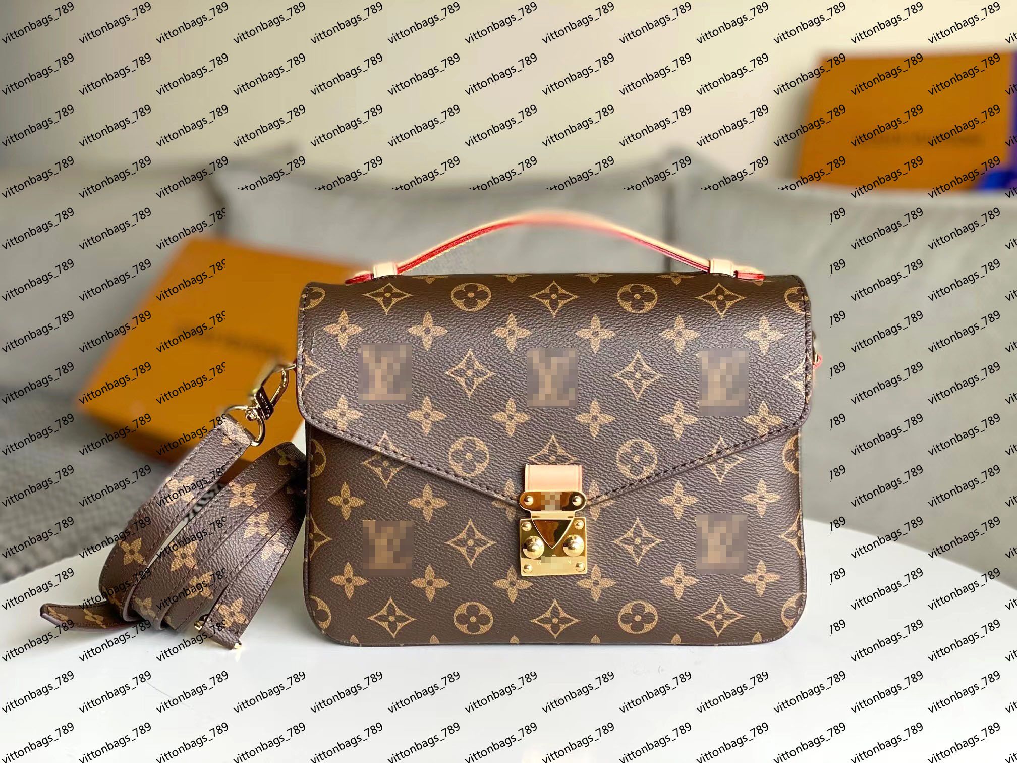 

Luxurys Designers bag Embossing flower pochette Women Handbag Messenger Bags Genuine Leather METIS Elegant Womens Shoulder Crossbody Bag, Red embossed