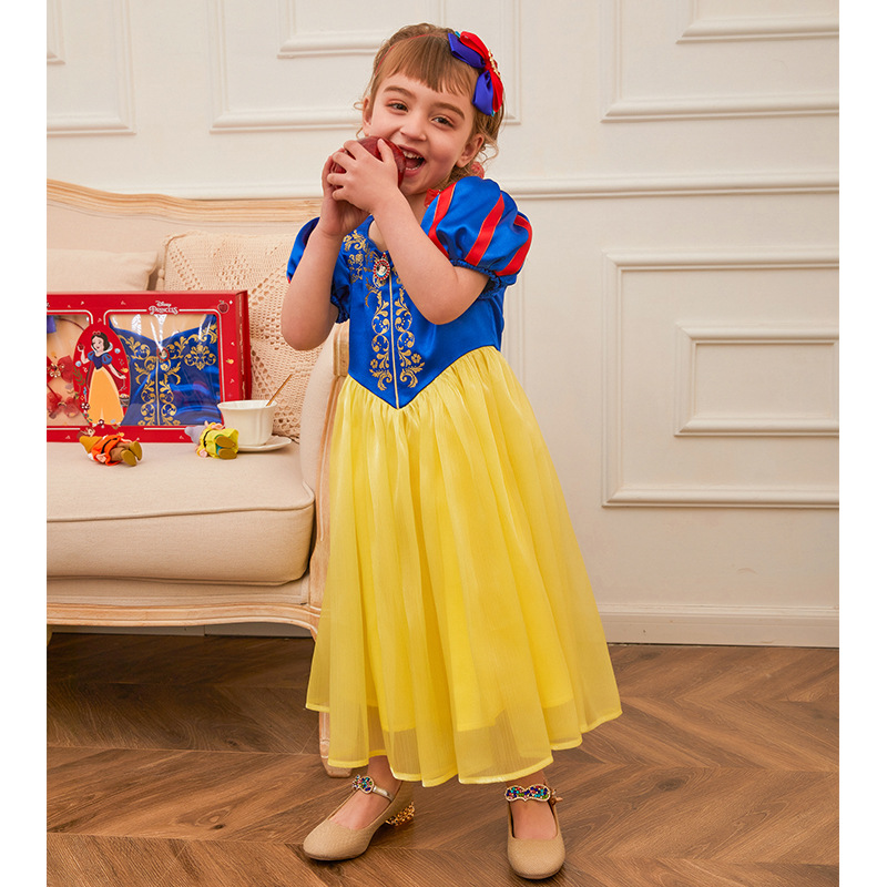 

Genuine Disney Children's Dress Ice and Snow Queen's Perfect Gift Box Princess Dress Holiday Surprise, Purple