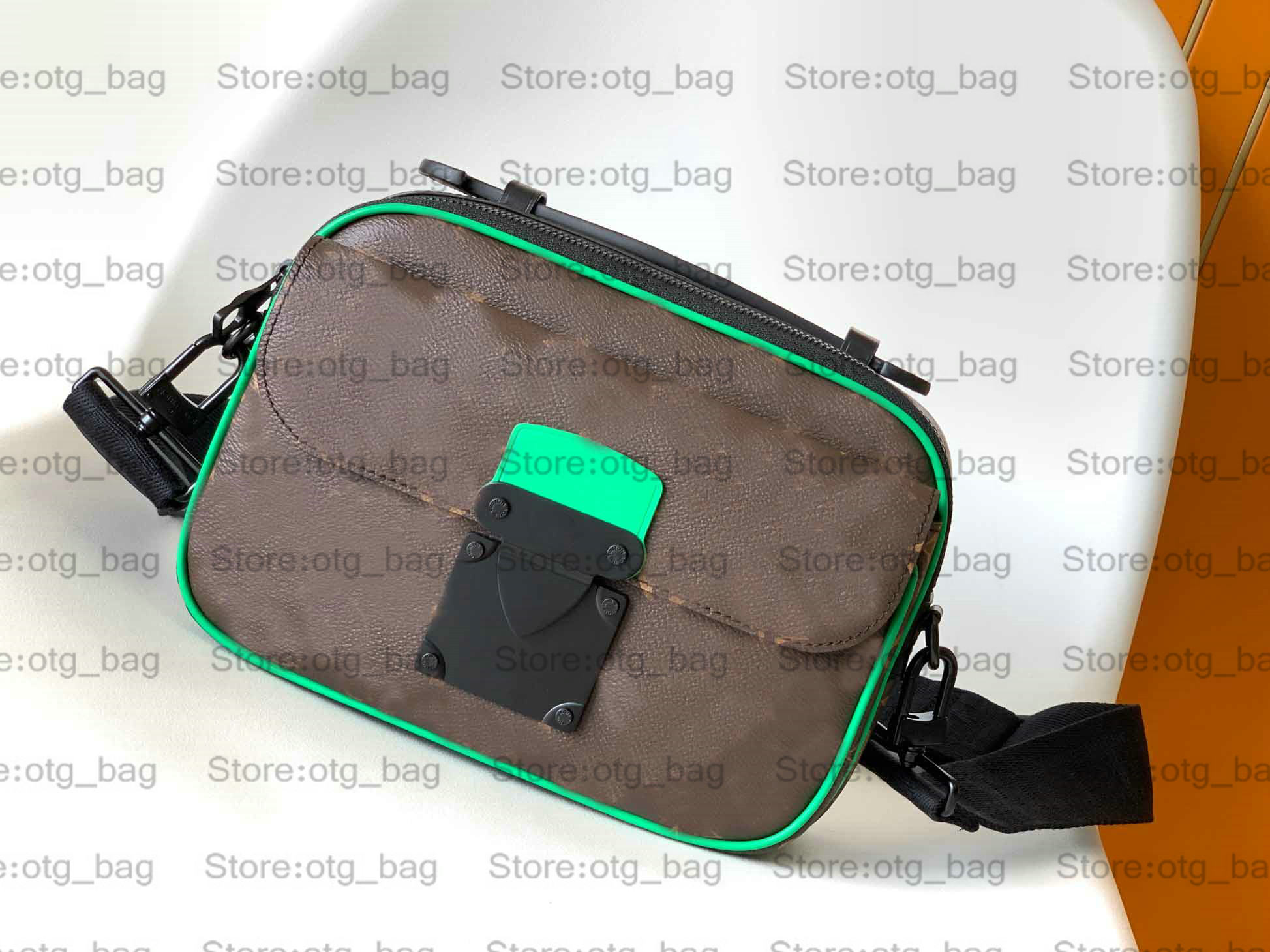

S LOCK Mens Designer Messenger Bag Black Embossed Monograms Shoulder Courier Handbag Designers Luxurys Cross body Purse Wallets M45806 M45863 M58489 M46243 M46246