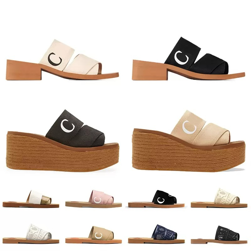 

Luxurys Sandals Womens Slippers Slider Slides Sandal Flat Platform Mule Wooey Black White Pool Ladies Casual Paris Summer 2022 Ers jiko, Customize
