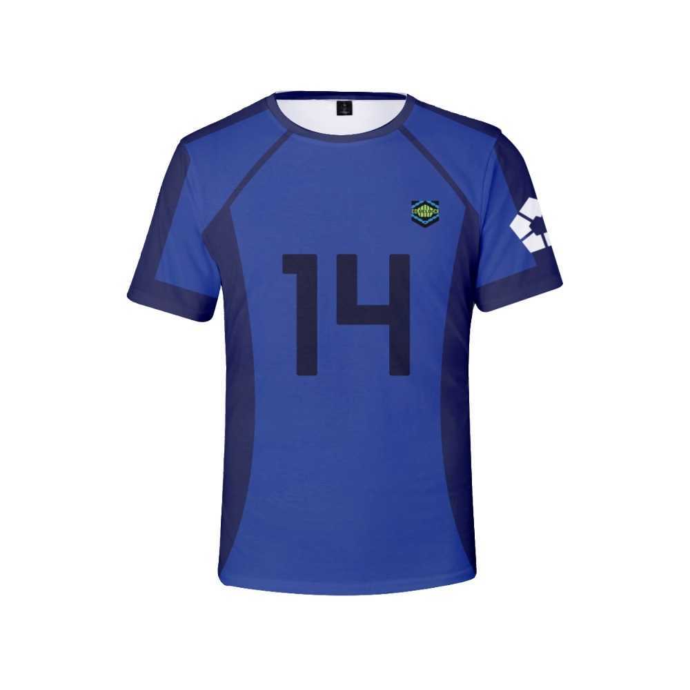

BLUE LOCK Isagi Cosplay T-shirt Men/Women Tee Football Soccer Uniform Anime Set Suit Isagi Yoichi City Esperion