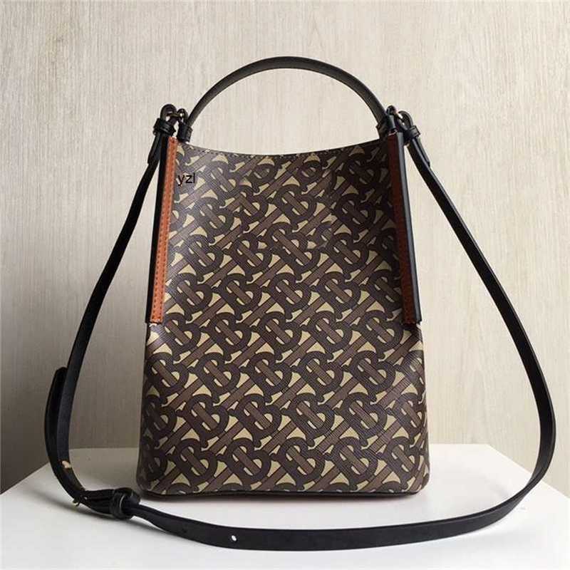 

new burbrerys bags Bag Women's 2022 New Fashion Handheld Tote Bucket Versatile One Shoulder Crossbody yzl, Khaki