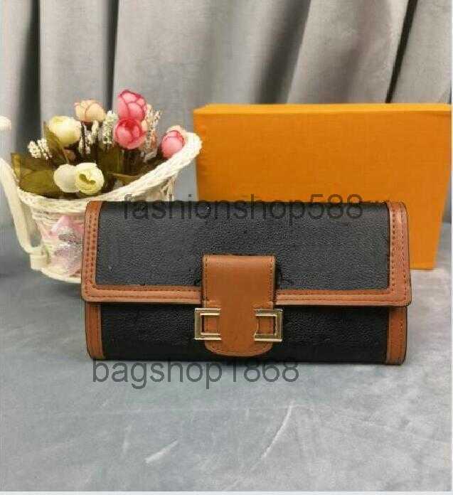 

Fashion flowers designer wallets Men Women leather bags 5a Quality Classic Letters Key coin Purse 20cm, Black