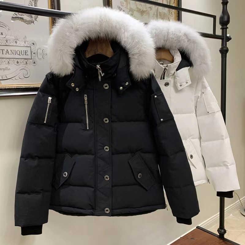 

Winter Down Jackets outdoor leisure Moose down coats windproof Men's overcoat Waterproof and snow proof Jacket Thick colla real wolf fur, 15