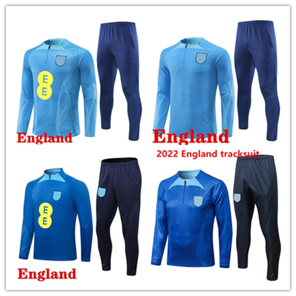 

22 23 ENGLAND tracksuit soccer jersey training suit KANE STERLING RASHFORD SANCHO GREALISH men kids national ENGLAND football sets uniform, 10