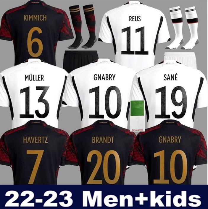 

2022 Germanies Soccer Jerseys SANE HUMMELS KROOS WERNER MULLER GERMANe Football shirt GOTZE Gnabry REUS MUSIALA 22 23 men kids kit long sleeve women u t3pp#