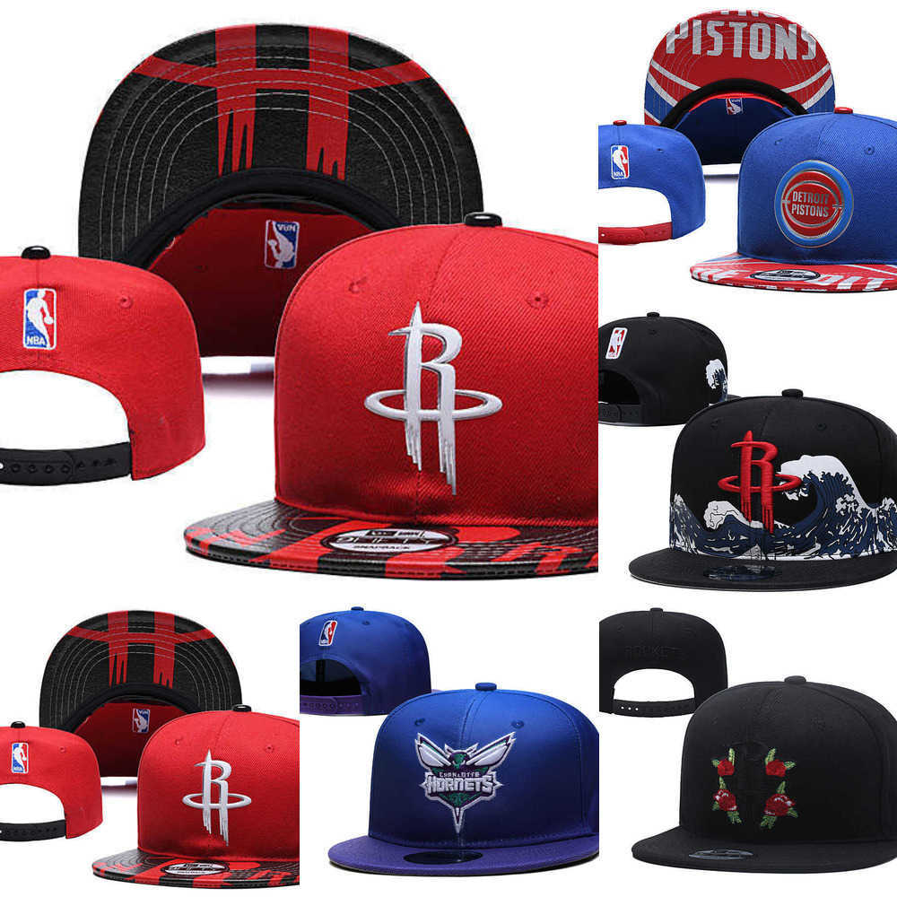 

Snapbacks Charlotte''Hornets''hat Houston''Rockets''Caps Detroit''Pistons''Basketball hats Adjustable Fit Hat, Color