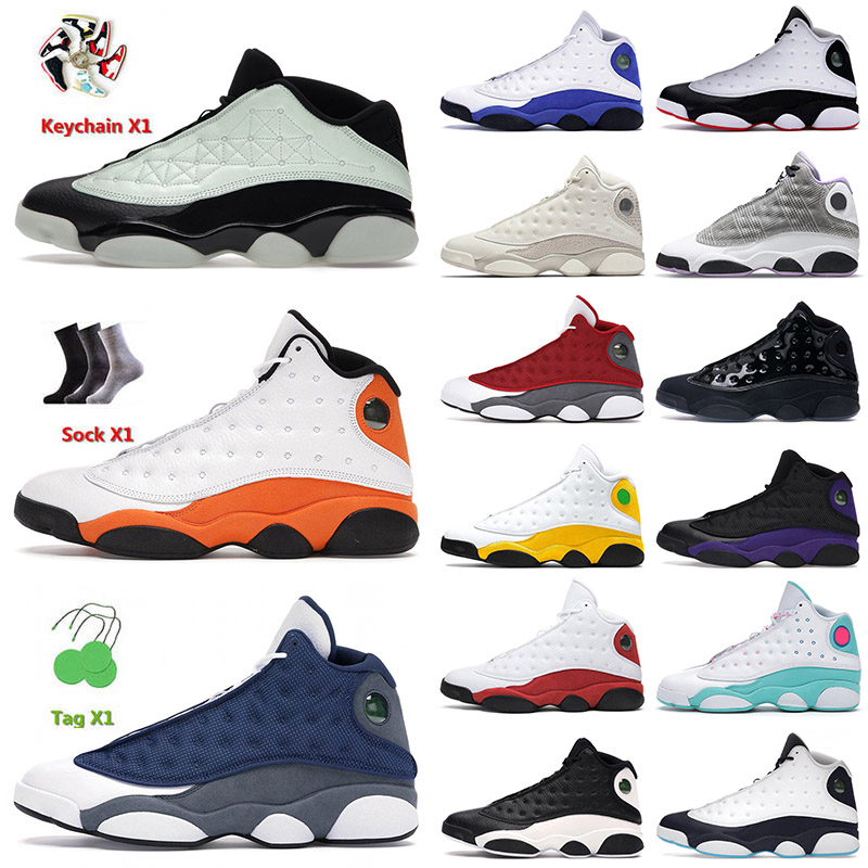 

13 13s XIII Original Basketball Shoes Singles Day Starfish Brave Blue Chicago Olive Cap And Gown Gold Glitter Starfish Men Women Sneakers, C44 singles day 40-47