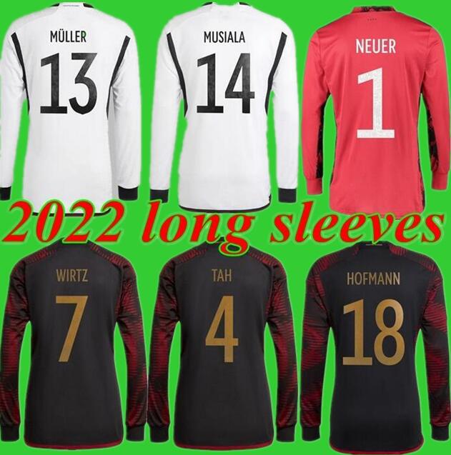 

2022 2023 HUMMELS SANE soccer jersey KROOS GNABRY WERNER DRAXLER REUS MULLER GOTZE MUSIALA Germanies football shirt germanyS long sleeves gk, Yellow