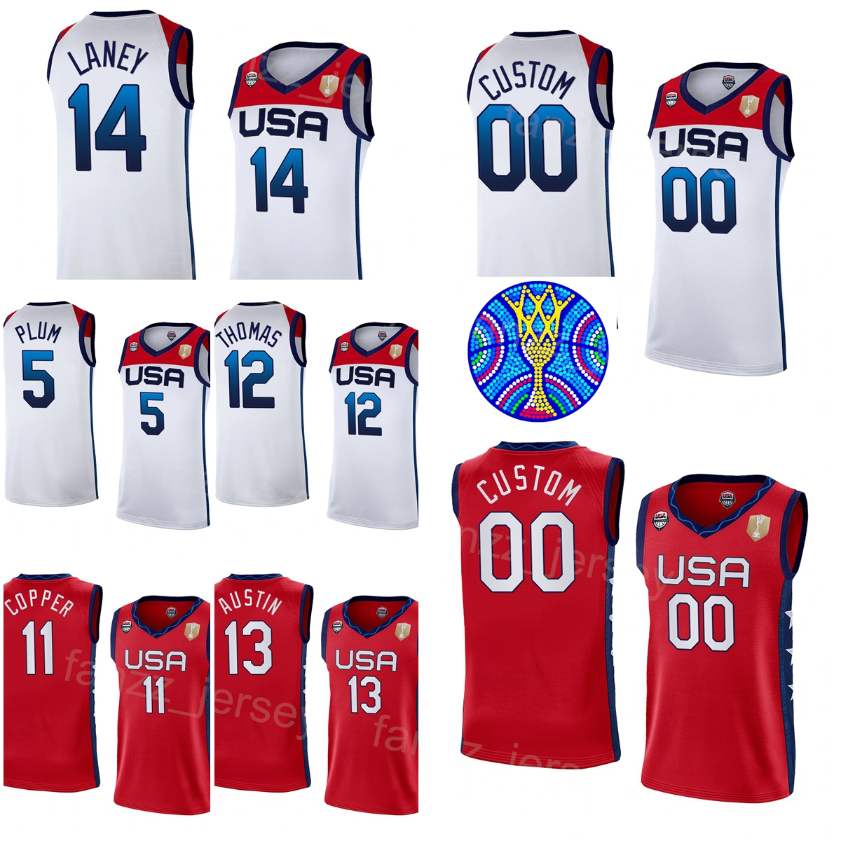 

Print Women US 2022 FIBA Basketball 7 Ariel Atkins Jersey America World Cup 6 Sabrina Ionescu 5 Kelsey Plum 4 Jewell Loyd Lady 10 Breanna Stewart 9 Aja Wilson Woman, Women red