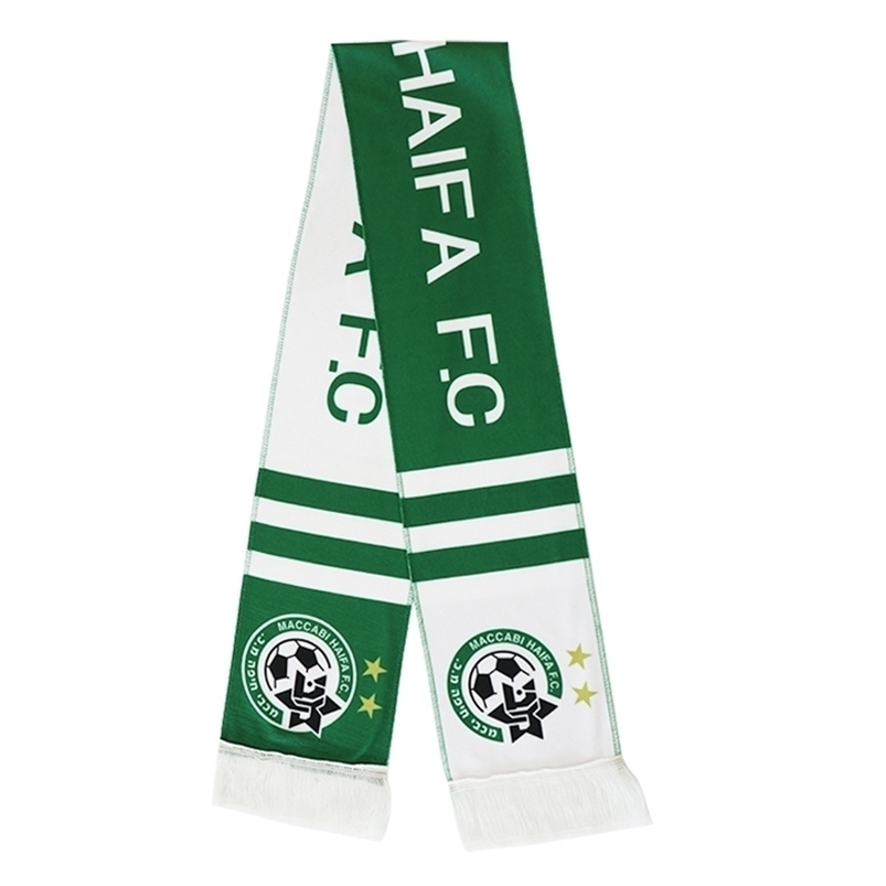 

Banner Flags 15x145cm Maccabi Haifa Israel FC Football Club Soccer Team Fleece Scarf 220930