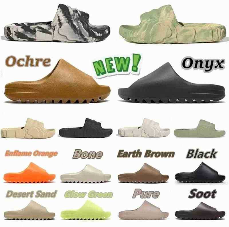 

Qinmin Qinmin123 Women Men Summer Slides Slippers Sandals Solid Color Desert Sand Earth Brown Bone White Resin Foam Runner Slide Us13