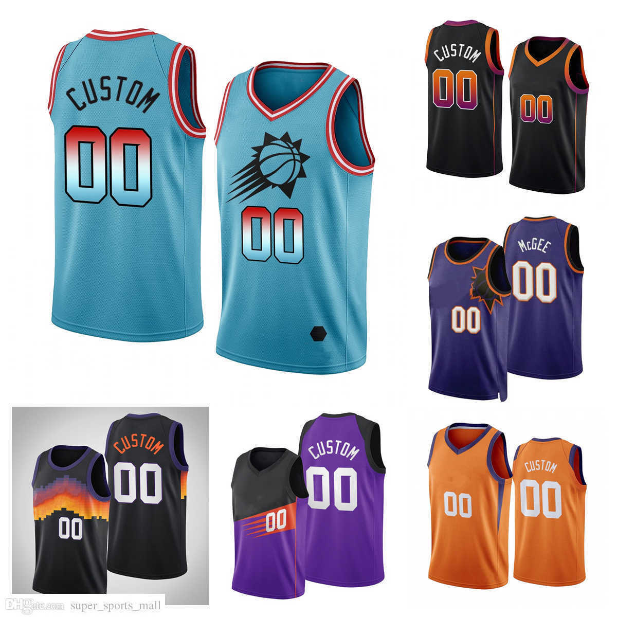 

Custom Printed 2023 Phoenix''Suns''New Basketball Jerseys Chris Booker Jae Crowder Payne JaVale Saric Dario Devin McGee Ayton