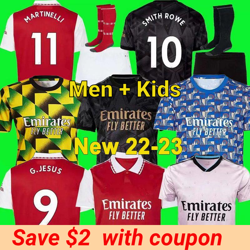 

22 23 SAKA G. JESUS soccer jersey SMITH ROWE Fans Player version Gunners MARTINELLI ODEGAARD THOMAS NKETIAH TIERNEY ARSen 2022 2023 football shirt Men kids kit, 22/23 men 3rd