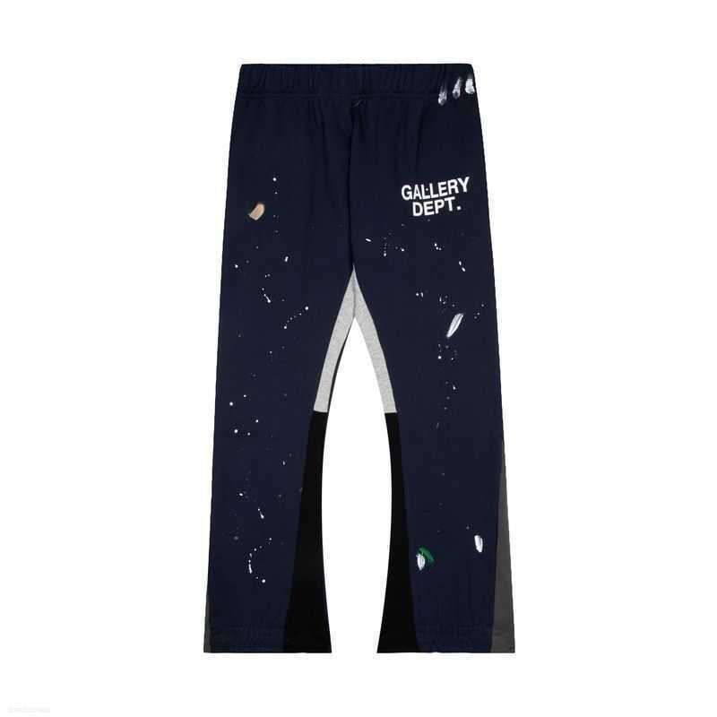 

Men' Jeans Galleries Dept Designer Sweatpants Sports Pants Gallerydept. Hand Painted Ink Splashing Graffiti Washed Old Cowboy Casual Trumpet for Men, Orange 380g terry high quality