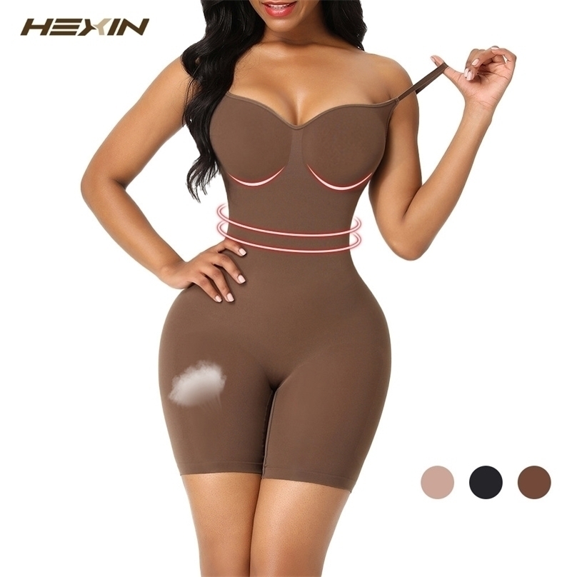 

Waist Tummy Shaper HEXIN Seamless Women Backless Bodysuit Fajas Colombianas Push Up Butt Lifter Reductive Girdles Slimming Trainer Shapewear 220929, Beige