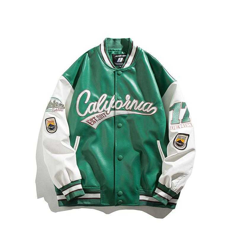 

Men Mens Designer Varsity Baseball Jacket Clothing Women Coats Harajuku Japanese Racer Streetwear Motorcycle Coats pm ORTI, Black