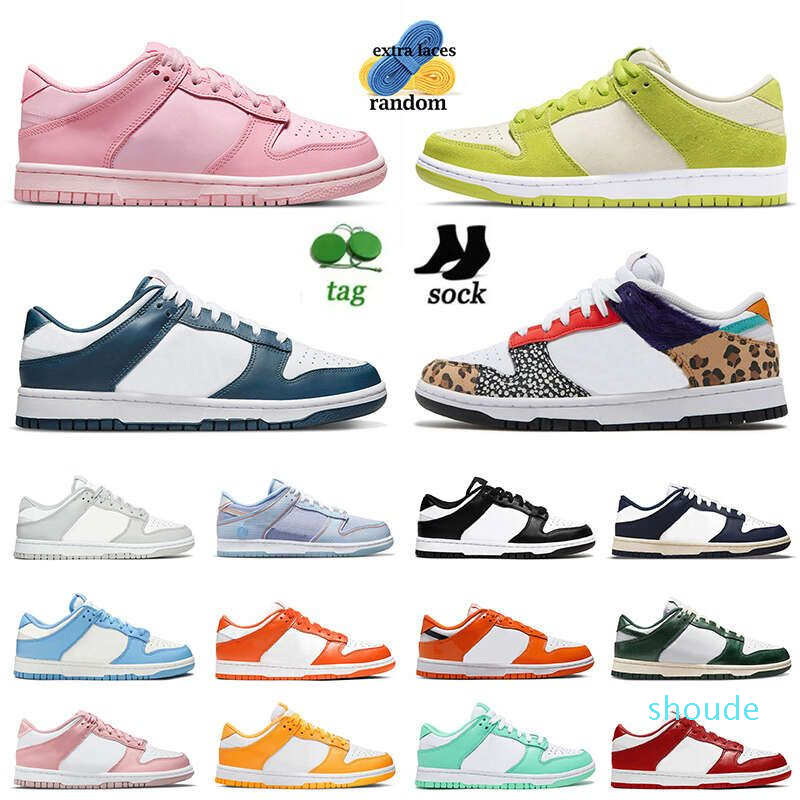 

Top-Quality Low Platforme Dunks Running Shoes For Mens Women Safari Mix Triple Black Valerian Blue Graffiti Easter Chlorophyll Black 3, B49 grey fog 36-45