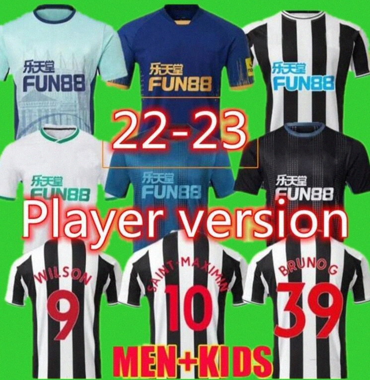 

22 23 Newcastl e Soccer Jersey WILSON SAINT-MAXIMIN BRUNO G. 2022 2023 Botman Targett SHELVEY TRIPPIER Joelinton united Pre-Match nufc Football Shirt g529#, Third