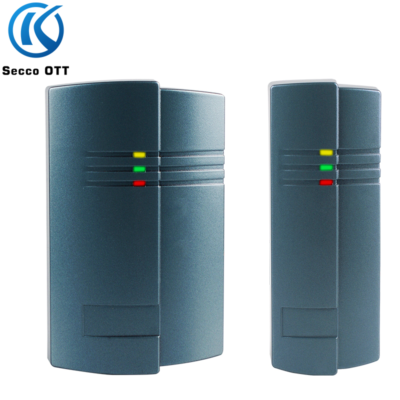 

Contactless 13.56Mhz IC Access Control Card Reader Wiegand 26 or 34 Communication Outdoor Waterproof Metal Shielded 125Khz ID RF Reader