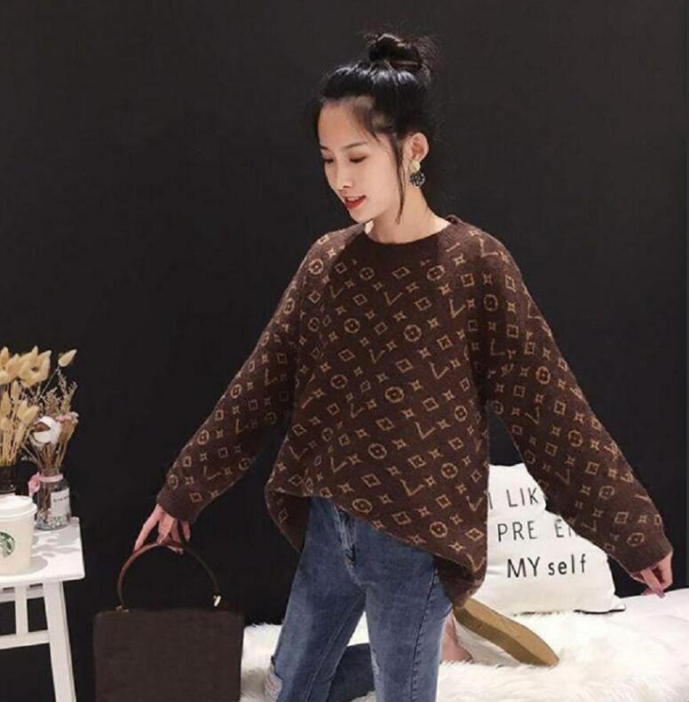 

Women' sweater Fashion brand designer Casual embroidery print knitwear top knit letter pattern cardigan, 01