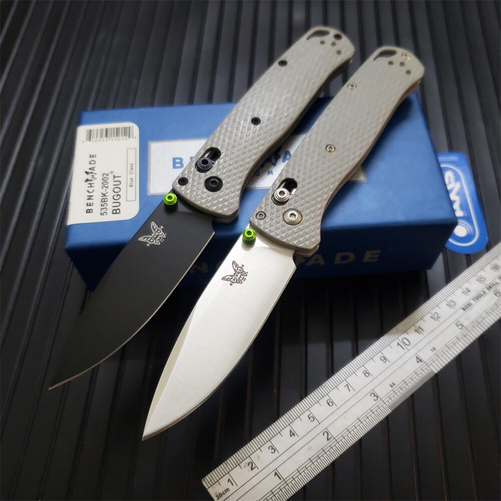 

Benchmade 535 Bugout AXIS Folding Knife 20CV Blade Glass Fiber Handles Outdoor Camping Knives EDC BM 533 537 535-2002 BM42 940 9400 15017 15080 3300 3400 Utility Tools