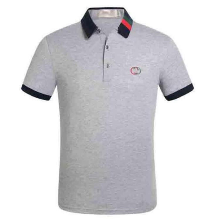 

2022GG mens T-shirts luxury GGity Letter polo new fashion classic striped embroidery shirt cotton designer, 07