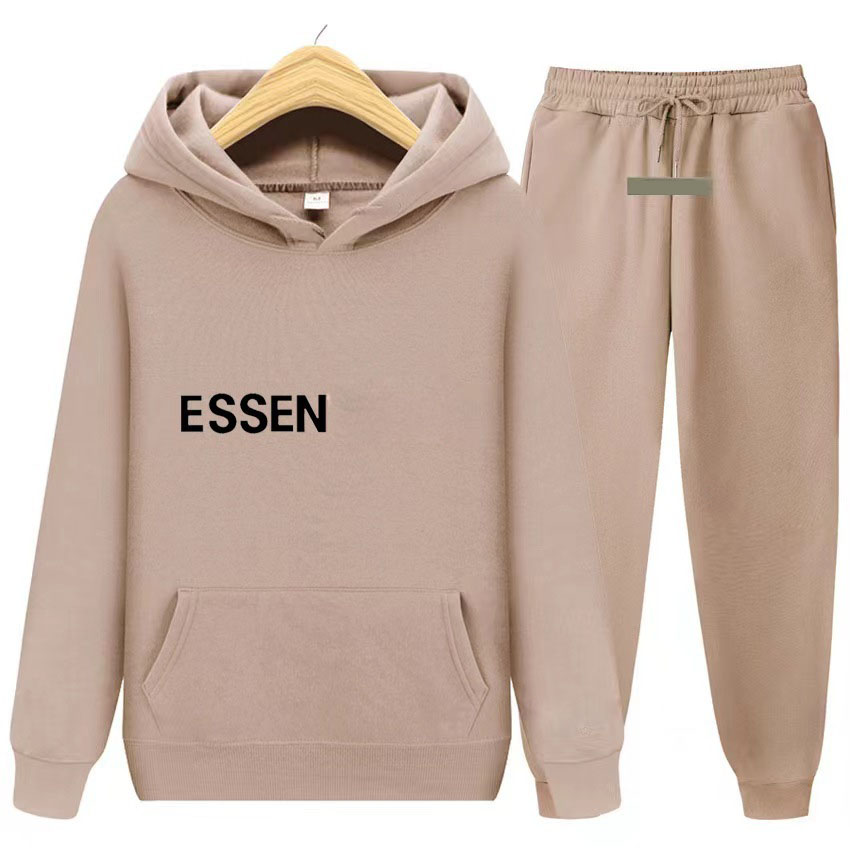 

Men' sports designer Tracksuits fall/Winter warm candy color letter pullovers the same style running basketball home one set of two