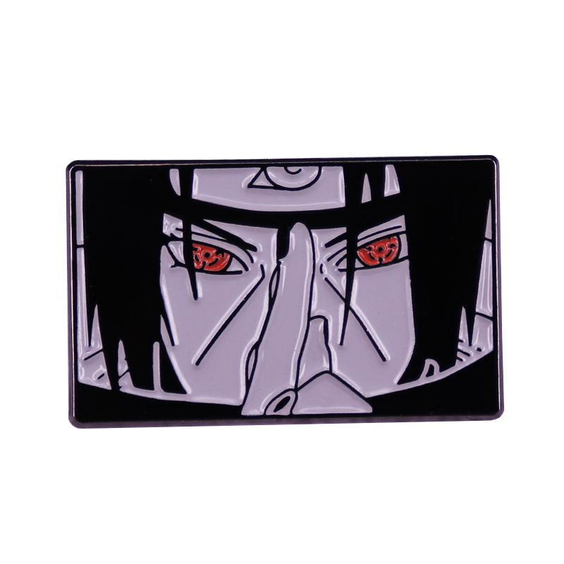 

Sharingan Brooch Ninja Anime Enamel Pin bag clothes badges, As picture