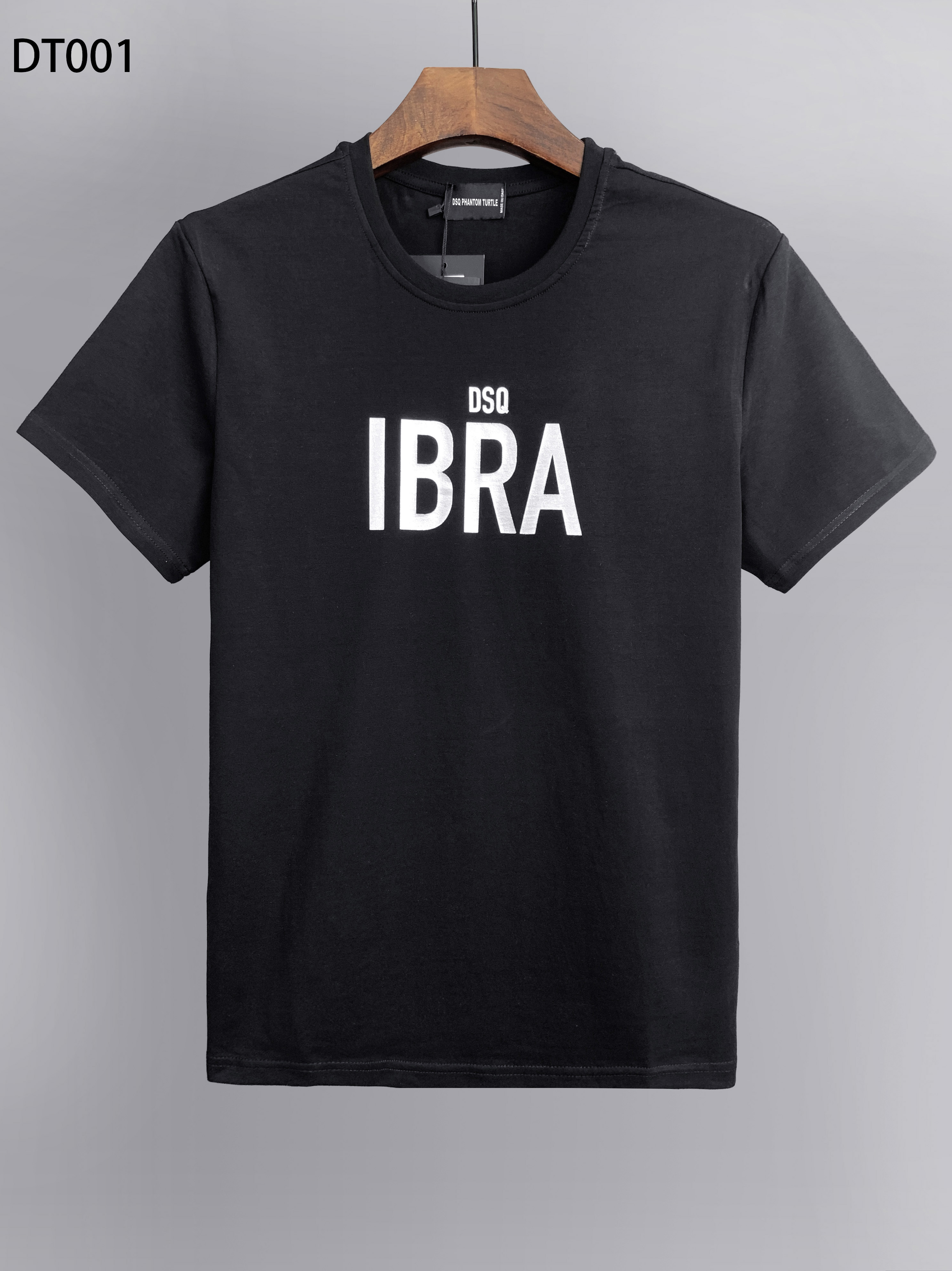 

DSQ PHANTOM TURTLE TEE White Black Men's Print Cool T- SHIRT Summer Short Sleeve Cotton T Shirt Mens Brand Clothing Comfortable Male T-shirt Plus Size M L  2XL 3XL 842464