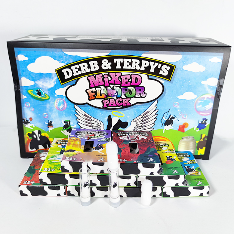 

Full ceramic derb & terpy 's cartridges empty oil cartridge vape cart atomizer 0.8ml 1.0ml vaporizer 510 thread carts e cigarette boxes packaging vapes disposable