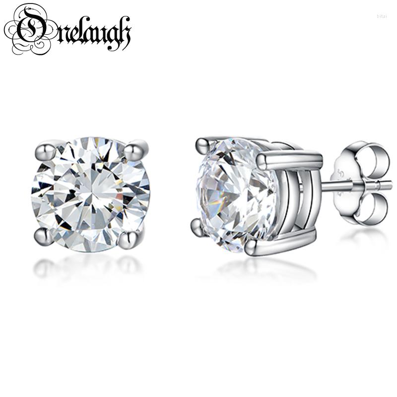 

Stud Earrings Onelaugh 925 Sterling Silver Diamond For Women Total 1.0Ct D Color GRA Mossanite Gem Wedding Jewelery Gift