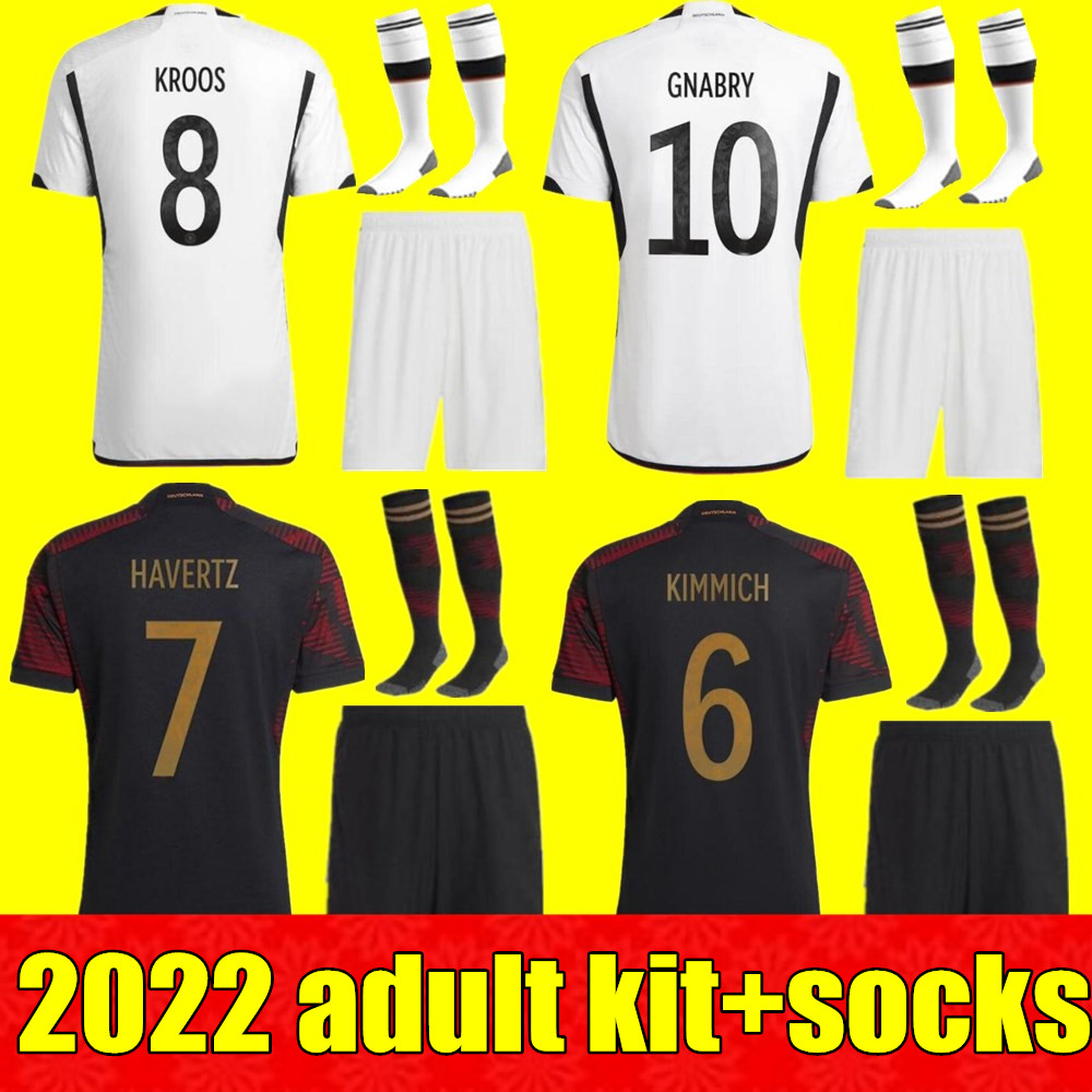 

New 2022 Soccer Jerseys Germany home away HUMMELS KROOS WERNER MULLER Football shirt t GOTZE SANEA KHEDIRA REUS German 22 23 adult kit uniform