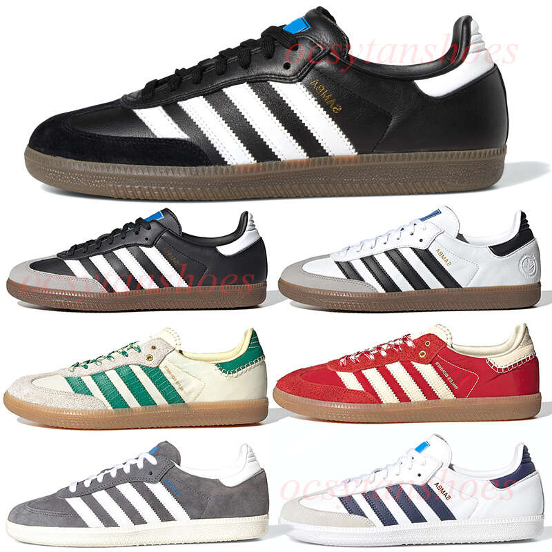 

Running Shoes Designer The Samba Vegan Casual Men Women Black Grey Green Core White Gum Mens Sport 36-45, Samba black 36-45